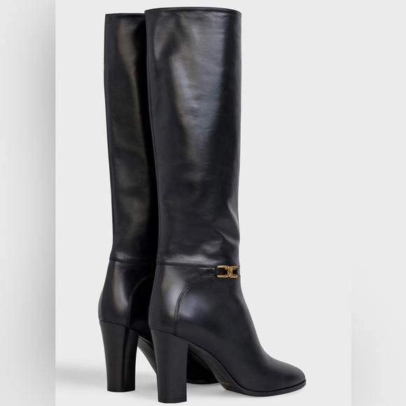 Celine Claude Boot in Calfskin - Black - Picture 3 of 6